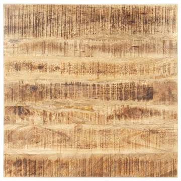 Solid Mango Wood Table Top 70x70 cm | Durable & Rustic Design