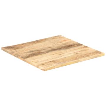 Solid Mango Wood Table Top 70x70 cm | Durable & Rustic Design