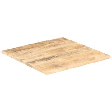 Solid Mango Wood Table Top 70x70 cm | Durable & Rustic Design