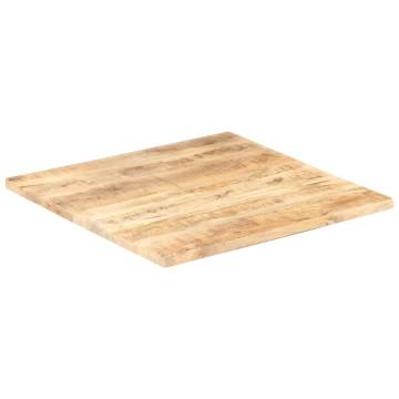 Solid Mango Wood Table Top 70x70 cm | Durable & Rustic Design