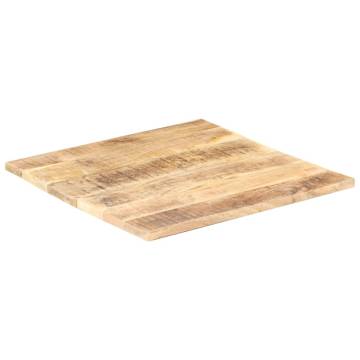 Solid Mango Wood Table Top 70x70 cm | Durable & Rustic Design