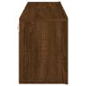 Stylish Wall-Mounted TV Cabinets - Brown Oak - 2 pcs