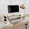 Monitor Stand White and Sonoma Oak 42x24x13 cm Engineered Wood Colour white and sonoma oak Quantity in Package 1 