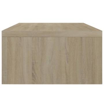 Monitor Stand White & Sonoma Oak - Modern & Practical Design