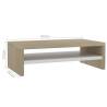 Monitor Stand White & Sonoma Oak - Modern & Practical Design