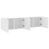 Wall-Mounted TV Cabinets - 2 pcs White | HipoMarket