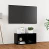 TV Cabinet Black 72x35x36.5 cm Engineered Wood Colour black Quantity in Package 1 Height 36.5 cm Width 72 cm 