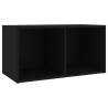 TV Cabinet Black 72x35x36.5 cm | Stylish Engineered Wood Unit