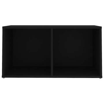 TV Cabinet Black 72x35x36.5 cm | Stylish Engineered Wood Unit