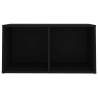 TV Cabinet Black 72x35x36.5 cm | Stylish Engineered Wood Unit