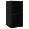 TV Cabinet Black 72x35x36.5 cm | Stylish Engineered Wood Unit