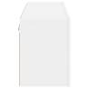 Stylish Wall-Mounted TV Cabinet in White - 100x30x41 cm