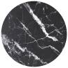 Table Top Black Ø30x0.8 cm Tempered Glass with Marble Design Colour black and white Size Ø 30 cm Quantity in Package 1 