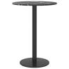 Black Marble Design Tempered Glass Table Top Ø30 cm | HipoMarket