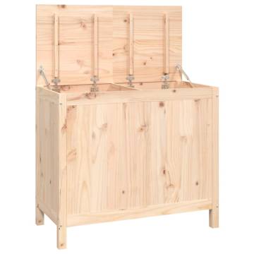 Laundry Box 88.5x44x76 cm - Solid Wood Pine Storage Solution