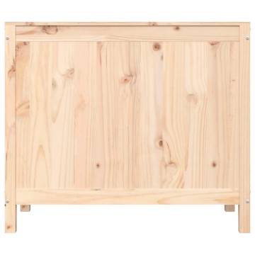 Laundry Box 88.5x44x76 cm - Solid Wood Pine Storage Solution