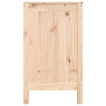 Laundry Box 88.5x44x76 cm - Solid Wood Pine Storage Solution