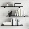 Bookshelf Boards 8 pcs High Gloss Black 80x30x1.5 cm Engineered Wood Colour high gloss black Size 80 x 30 x 1.5 cm Quantity in Package 8 