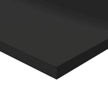 High Gloss Black Bookshelf Boards - 8 pcs | HipoMarket