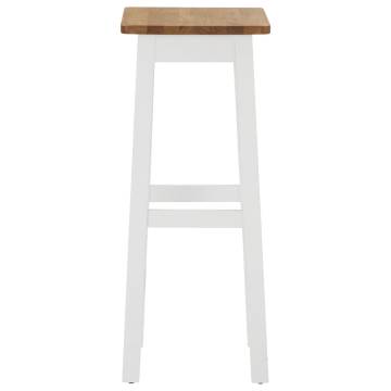 Bar Stools 2 pcs Solid Oak Wood - Stylish & Sturdy