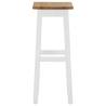 Bar Stools 2 pcs Solid Oak Wood - Stylish & Sturdy