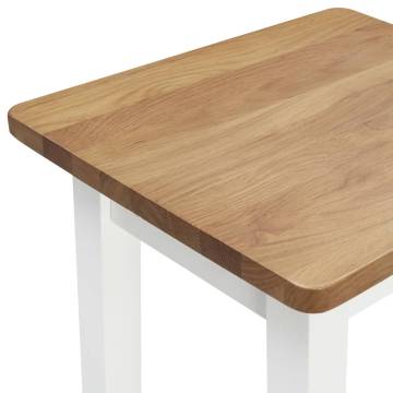 Bar Stools 2 pcs Solid Oak Wood - Stylish & Sturdy