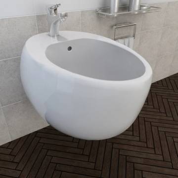 Wall Hung Bidet - Elegant White Ceramic Design