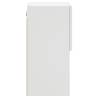 Stylish TV Cabinet with LED Lights - White - 30.5x30x60 cm