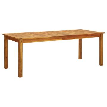 Solid Acacia Wood Garden Table 200x90 cm | Hipomarket