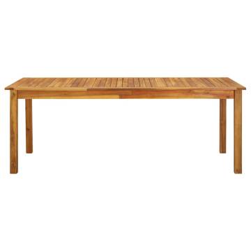 Solid Acacia Wood Garden Table 200x90 cm | Hipomarket