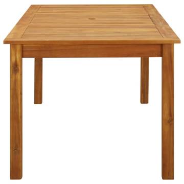 Solid Acacia Wood Garden Table 200x90 cm | Hipomarket