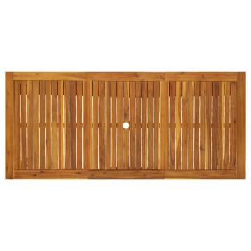 Solid Acacia Wood Garden Table 200x90 cm | Hipomarket