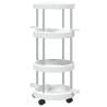 Cleaning Trolley with Storage Basket - Aluminium Organizer