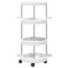 Cleaning Trolley with Storage Basket - Aluminium Organizer