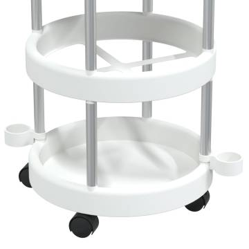 Cleaning Trolley with Storage Basket - Aluminium Organizer