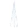 Christmas Tree on Flagpole - Cold White 310 LEDs - 300 cm