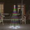 Christmas Tree on Flagpole Colourful 108 LEDs 180 cm Colour multicolour Size 180 x 70 cm Quantity in Package 1 Model straight shaped led lights 