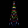 Colourful 180cm Christmas Tree on Flagpole with 108 LEDs