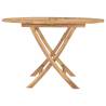 Folding Garden Table Ø 120 cm - Solid Teak Wood | HipoMarket