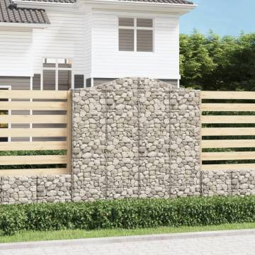 Arched Gabion Basket 200x30x200220 cm - Durable Garden Barrier