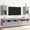 TV Cabinets with LED Lights 2 pcs Grey Sonoma 30.5x30x60 cm Colour grey sonoma Quantity in Package 2 Height 60 cm Width 30.5 cm 