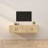 Wall-mounted TV Cabinets 2 pcs Sonoma Oak 80x34.5x40 cm Colour sonoma oak Quantity in Package 2 Width 80 cm 