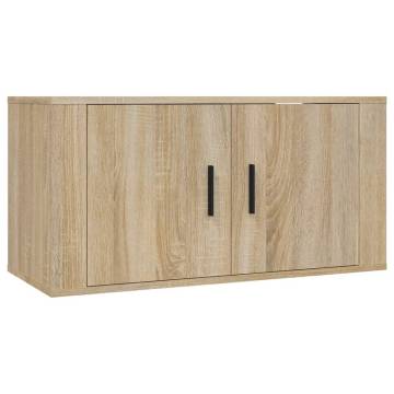 Wall-mounted TV Cabinets 2 pcs Sonoma Oak | Stylish Storage