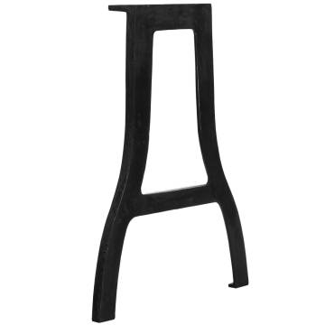 A-Frame Cast Iron Dining Table Legs - Industrial Style