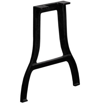 A-Frame Cast Iron Dining Table Legs - Industrial Style