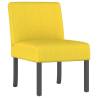 Slipper Chair Light Yellow Fabric - Comfortable Accent Chair