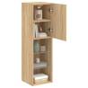 Stylish TV Cabinet with LED Lights - Sonoma Oak 30.5x30x102 cm