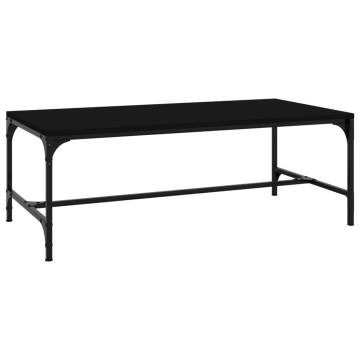 Stylish Black Coffee Table - 80x50x35 cm | Hipomarket