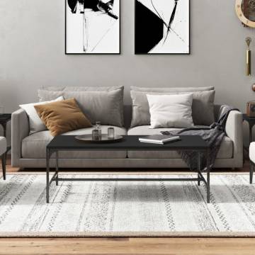 Stylish Black Coffee Table - 80x50x35 cm | Hipomarket