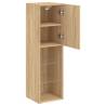 Stylish TV Cabinet with LED Lights - Sonoma Oak 30.5x30x102 cm